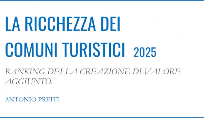 La ricchezza dei comuni turistici 2025